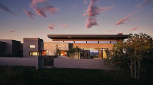Larson home sunset photo